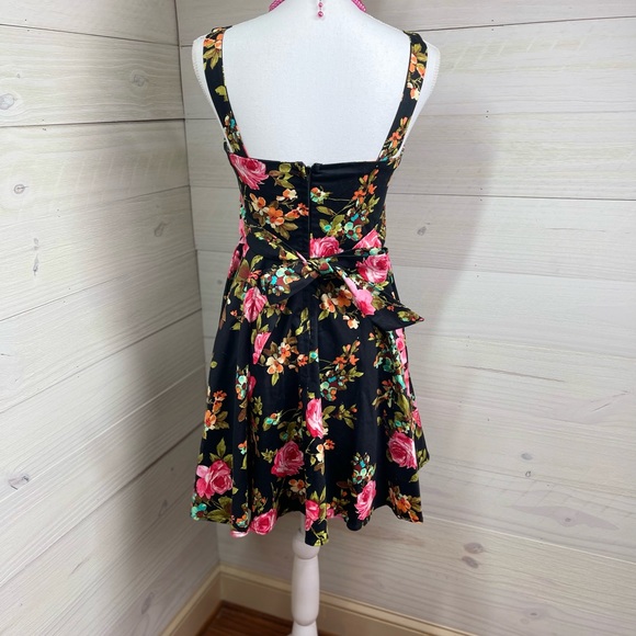 Ixia Vintage Look Floral Sundress M (jrs.) FREE SHIP - Picture 3 of 5